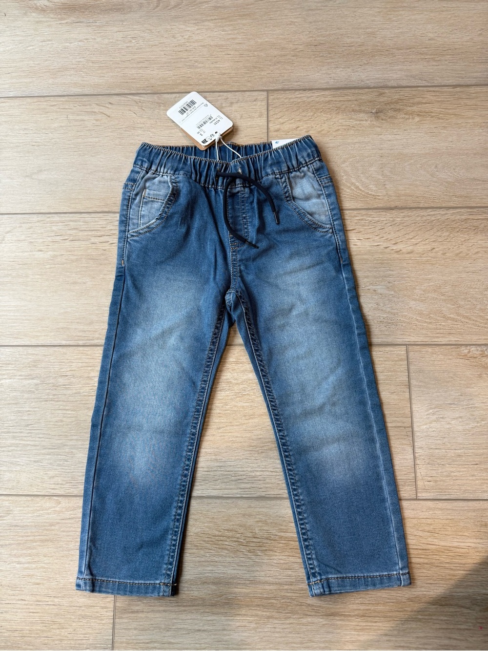 Mayoral Boys Denim Jogger Pants - Blue Wash